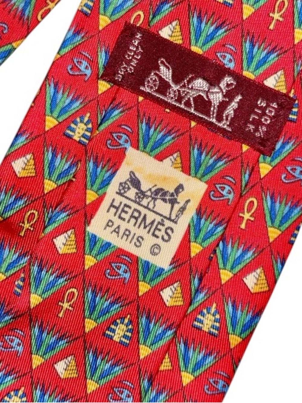 HERMÈS silk tie